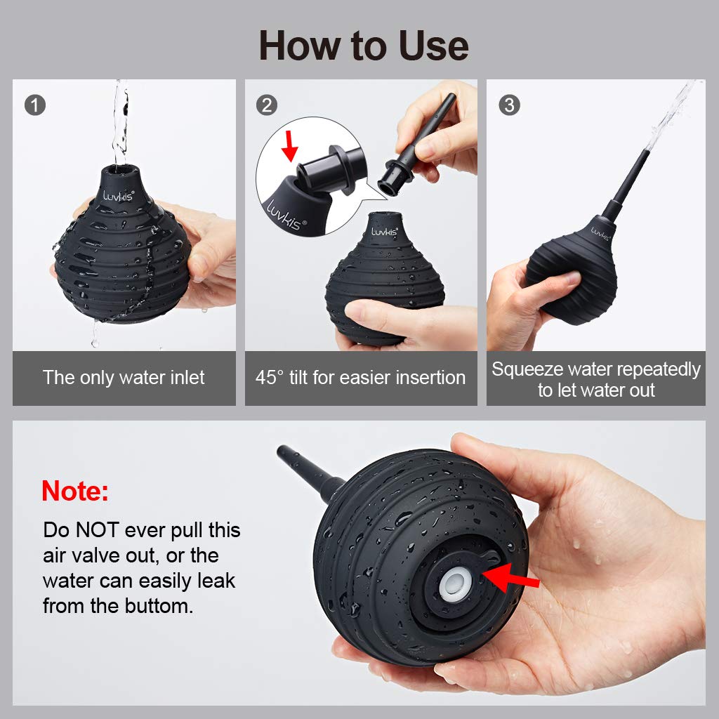 Luvkis-250ml-Silicone-Anal-enema-y-Vaginal-Shower-Anti-reflux-Enema-Syringe-Ayuda-con-el-estreimiento