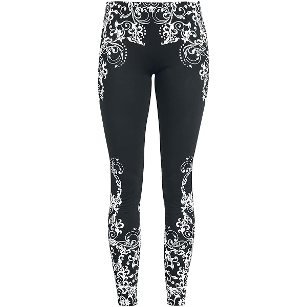 Gothicana By Emp Mujer Leggings Negros Con Vuelo Y Recortes M Gothicana Clothing For Women