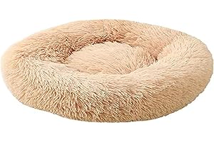 Astorpet | Cama para Perros y Gatos Donut Cush Cama Mascotas Grandes Medianas y Pequeñas Cómoda y Confortable, Lavable (Marrón Claro, S)