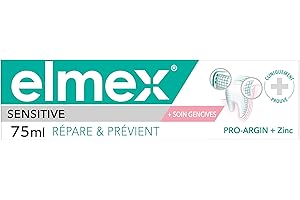 ELMEX - Dentifrice pour Dents Sensibles Répare et Prévient -Soulage Immédiatement et Durablement la douleur et la sensibilité dentaire - Tube de 75 ml, pas de saveur