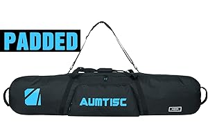 AUMTISC Snowboard Bag Padded for Travel Bag with Storage Compartments Available Length in 155cm Blue