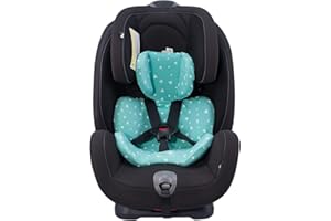 JYOKO Kids Housse pour réducteur de siège Auto bébé en Coton Compatible avec Joie Stages, Every Stages (Mint Sparkles)