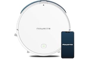 Rowenta X-Plorer Serie 40 Aspirateur robot laveur, Aspire et lave les sols durs, Spécial poils d'animaux, Autonomie 2h30, Wifi, Compatible Smartphone Alexa Google Assistant RR7267WH