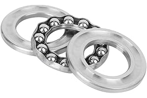 PUSOKEI 5 pièces 51103 Roulements à Billes de butée Piste Convexe 17mm x 30mm x 9mm Acier à roulement de Haute précision, palier de butée Industriel précis à Faible Bruit