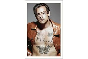 GENERIC Harry Styles Signed Photo Print Pre Printed Signature One Direction Autograph Gift, 12x8 Inches 304.8 mm x 203.2 mm