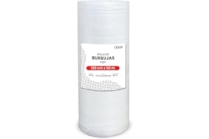 MUNTRADE Rollo de plástico burbujas 100 cm ancho x 50 metros longitud - papel burbujas embalaje mudanza