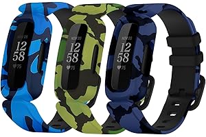 Jtffjsy Pattern Straps compatible with Fitbit Ace 3 band replacement for Kids Children Girls Boys,Skin-Friendly Sport Strap Breathable Silicone Bands
