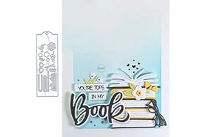 DzIxY Semplice libro di etichette in metallo fustelle per la creazione di carte Kit goffratura Carta Die Tagli Scrapbook Macchina Stencil Tasche Immagazzinaggio Forniture