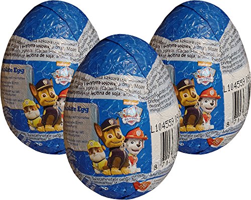 Preisvergleich Produktbild Paw Patrol Schokolade Überraschungs-Ei (3 geliefert)