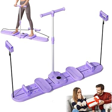 Machine D'entraînement Ski Erg Avec Plateforme - Simulateur De Ski Pour Cardio Et Musculation Du Haut Du Corps
