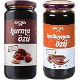 Hurma &Ouml;z&uuml;, Ke&ccedil;iboynuzu &Ouml;z&uuml; - Şeker İlavesiz Soğuk Sıkım (640 Gr, Hurma &Ouml;z&uuml;&amp;Ke&ccedil;iboynuzu &Ouml;z&uuml;)