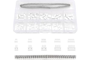 Lyeteung 420 Sztuk Zestaw Złączy JST 1.5 mm, JST-ZH 2/3/4/5/6 z Wtyczką i Gniazdem, ze Żeńskich Złączy Pinowych (Pojedynczy)