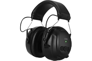 ‎AUGUST August EP120 Bluetooth 5.4 Gehörschutz Kopfhörer mit 120h Laufzeit-Sicherheit Ohrenschützer mit Mikrofon Geräuschreduzierung SNR 30dB Freisprech 3,5mm AUX für Rasenmähen Ingenieursarbeiten Baubranche