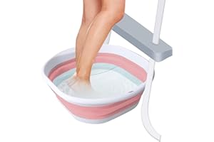 ZWXQE Baño de pies para piscina, bañera plegable para remojo de pies, lavabo portátil para remojo de pies, cubo suave para remojo de pies, lavabo para bañera de hidromasaje, baño de pies de piscina de suelo