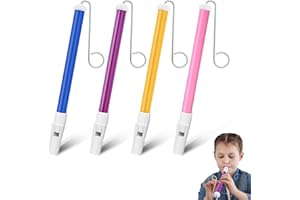 Guyode 4 Pièce Sifflet à Glissière en Plastique avec Barres Coulissantes, Slide Whistle Instrument pour Garçons Et Filles Pratiquer La Musique, Flûte Coulissante Instrument de Musique Professionnel