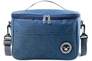 LISOVIOM 12.7L Large Family Picnic Cooler Bag Thermal Lunch Bag Cooling Bag for Work Beach Picnic Camping Keep Food Warm or Cold Insulated Cooling bag for Camping,BBQ,Family,Car and Outdoor Activities (blue)