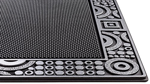 PUR|DuraClean Design Fussmatte für Innen und Aussen in graphit anthrazit metallic ca. 78 x 56 cm - 4