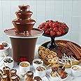 VicJoye New Mini Chocolate Fountain Three Layers Creative Design Chocolate Melt With Heating Fondue Machine DIY Mini Waterfall Hotpot, coffee, TW32590