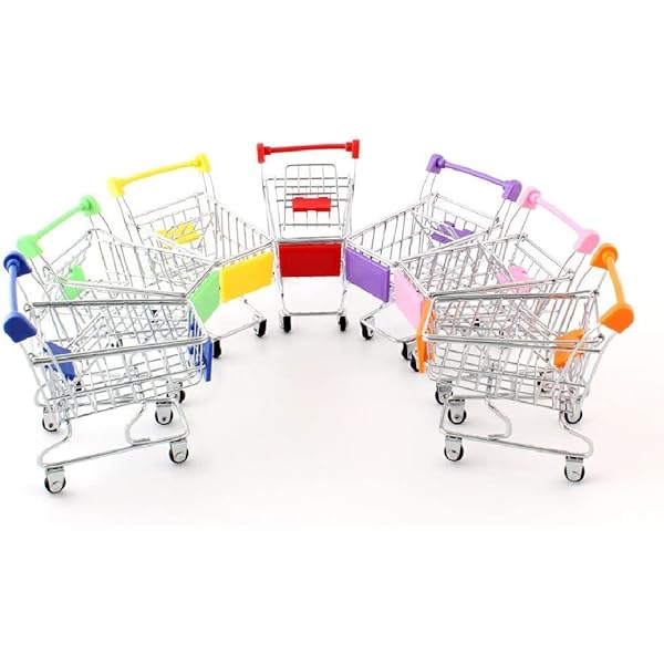 Mini Shopping Cart Miniature Supermarket Handcart Shopping Utility