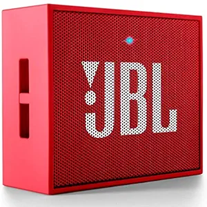 JBL Go, Wireless Portable Bluetooth Speaker with Mic, JBL Signature Sound, Vibrant Color Options, Bluetooth & AUX Connectivity (Red)