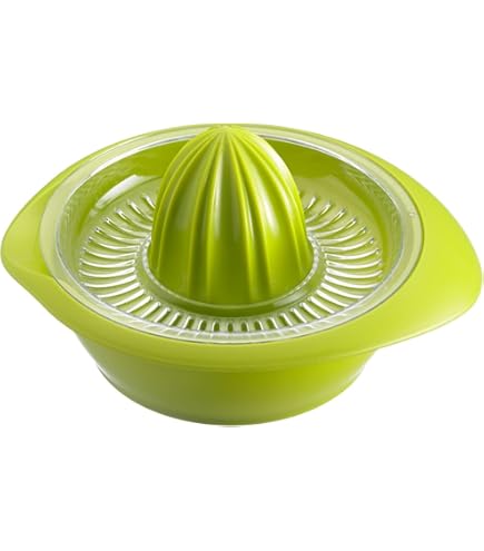Küchenprofi Citruspers van kunststof, met meetschaal tot 70 ml en schenktuit, citruspers, limoenpers, voor citroen en citrus, zwart, 1367001000