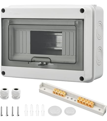 Quadro Elettrico Esterno Royouzi IP65 - Scatola Derivazione 8 Moduli Per Installazione Outdoor - Foto 2