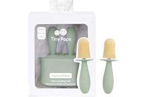 EZPZ Tiny Pops für Babies Salbei – BPA-freie Silikon-Eisform mit Stiel, ideal für Beikost, gefrorene Muttermilch & Brei – Spülmaschinenfest, ab 4 Monaten