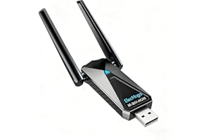 ELECMOGA Chiavetta WLAN per PC, adattatore Wi-Fi USB 300 Mbps, PC, 2,4 GHz/5 GHz, doppia band, compatibile con Windows 11/10/8/7