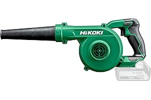 HiKOKI Souffleur sans Fil - 18 V, 3 Vitesses, Léger & Puissant, 2 en 1 Souffleur & Aspirateur - Idéal pour Les travaux de Nettoyage - sans Batterie & Chargeur