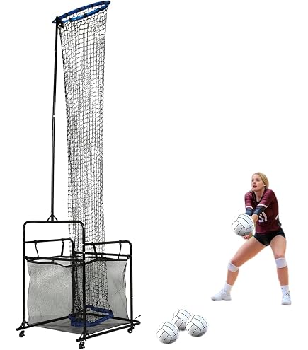 Rete Da Rimbalzo Regolabile Per Pallavolo E Calcio - 2,8 X 1,2 M, Portatile, Con Telaio In Acciaio E Borsa Da Trasporto