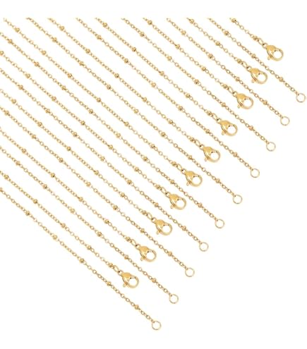 UNICRAFTALE Orecchini Con Castone Rotondo - 40 Pezzi Con Dadi, Ghiera In Acciaio, Color Oro E Argento