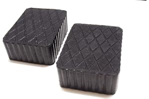FILAVERSE - 2pz Tamponi per Ponte Sollevatore Kit Tamponi universali in Gomma Piena, Quadrati per Ponti a Forbice corghi ravaglioli omcn | Fianchi ondulati con Tecnologia Best-Grip (2 X B060)