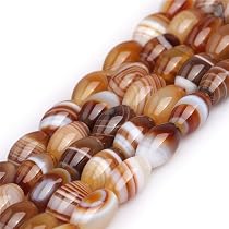 Bymitel Botswana Achat Perlen 8 Mm – 45 Stück, Natürliche Edelsteinperlen Für DIY-Schmuck