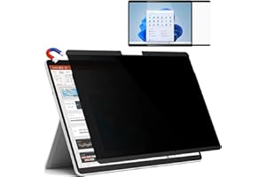 IPROKKO Magnetic Privacy Screen for Microsoft Surface Pro 9 2022 / Surface Pro 8 2021 / Surface Pro X (2021&2019), Surface Pro Privacy Filter 13 Inch, Anti-Glare Blue Light Screen Protector