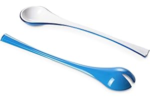 Omada Design Cubiertos de ensalada vajilla moderna, con un efecto sombreado en el exterior, para que su cocina sea práctica y divertida, Trendy Line