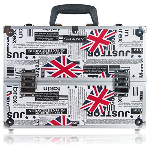 SHANY Essential Pro Makeup Train Case with Shoulder Strap and Locks - LONDON