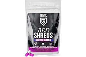 MOOVWELL Bed Shreds Night Time Supplement for Weight Management & Sleep Aid – Night Time Supplement with Natural Ingredients - Supports Relaxation & Restful Nights, 30 Capsules, Made in UK – Vegan Friendly