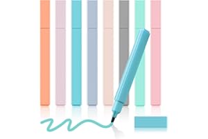colpart Pastel Aesthetic Bible Highlighters Assorted Colors No Bleed With Cute Pens Markers,Kawaii for Students School Office Supplies-8 Earth