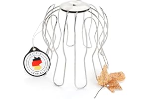 greate Dachrinnen Laubschutz Edelstahl 87 bis 100mm einstellbar - Fallrohrschutz als Regenrinnen Laubschutz - Laubfang Fallrohr, Dachrinnen Sieb, Sieb für Regenfallrohr, Sieb Dachrinne