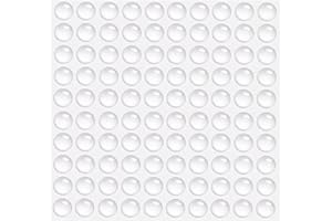 KINDOYO 100 Pcs Tampon de Porte Autocollant Transparent - patins de protection Arret de Porte Patin Antiderapant Antibruit pour Panneaux de Verre Protection Poignées Porte Placards Tiroirs 8 x 2.5mm