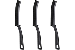 VODUNS Brosse de Nettoyages des Interstices 3PCS Brosses Joint Ménage de Crevasses à Détails avec Poignée Brosse Multifonctionnelle pour Nettoyer Rails de Fenêtre Porte Carrelage Salle de Bain Douche Cuisine
