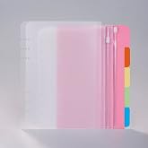 Records for A5 6 Ring Binders | Tabs Labellable in 5 Colours 250 g/m&sup2; Paper, 2 x Separator 0.5 mm Plastic, 2 x Zip Pocket Fol