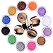 VALUE MAKERS 12 Color Nail and Eyeshadow Glitter Dust Powder Tip-Nail Art Decoration Set-Suitable for Nail,Face,Body,Eyeshadow Makeup