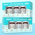 Blubein Total Wellness Trio| Multivitamin with 37 Vital Ingredients 30N|Mega Omega 3 Fish oil Capsules 60N|Ashwagandha with 5% withanolides 60N|(Pack of 2)