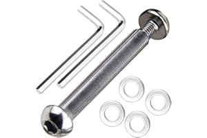OTFAITP Boulon d'essieu Avant et arrière M8 8 mm x 28 mm-86 mm en Acier Carbone de qualité 8.8 pour Trottinette Freestyle, Adolescent/Adulte, capacité de 800 kg