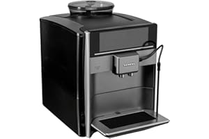 Siemens TE651209RW EQ.6 plus s 100 Automatyczny Ekspres Do Kawy, Plastik, 1500 W, 1.7 L, Czarno/Srebrny