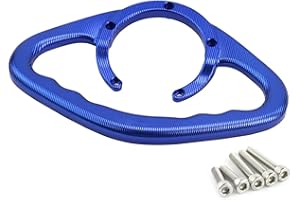 GYMARK Barre d'appui pour réservoir de carburant de moto - Accoudoir passager - Poignée arrière pour Suzuki GSXR 600 750 1000 1300 2003 à 2018 - Accessoires de sécurité en aluminium CNC (bleu), GY189