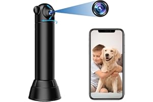 Yadayuki WiFi Cámara Oculta,HD 1080P Mini Espía Cámara WiFi con Función de Despertador,Espia Camufladas con Visión Nocturna y Detección de Movimiento, App Vigilancia Remota