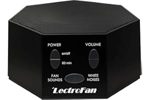 LectroFan - White Noise Machine and Non-Looping Fan Sounds with Sleep Timer (Classic, Black)