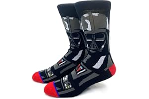 Woo Girl Idol Calzini Darth Vader / R2D2 / Storm Trooper, calzini da casa, ottimi anche come attira-sguardi in viaggio, per fan di Star Wars, numero 37-45, darth vader